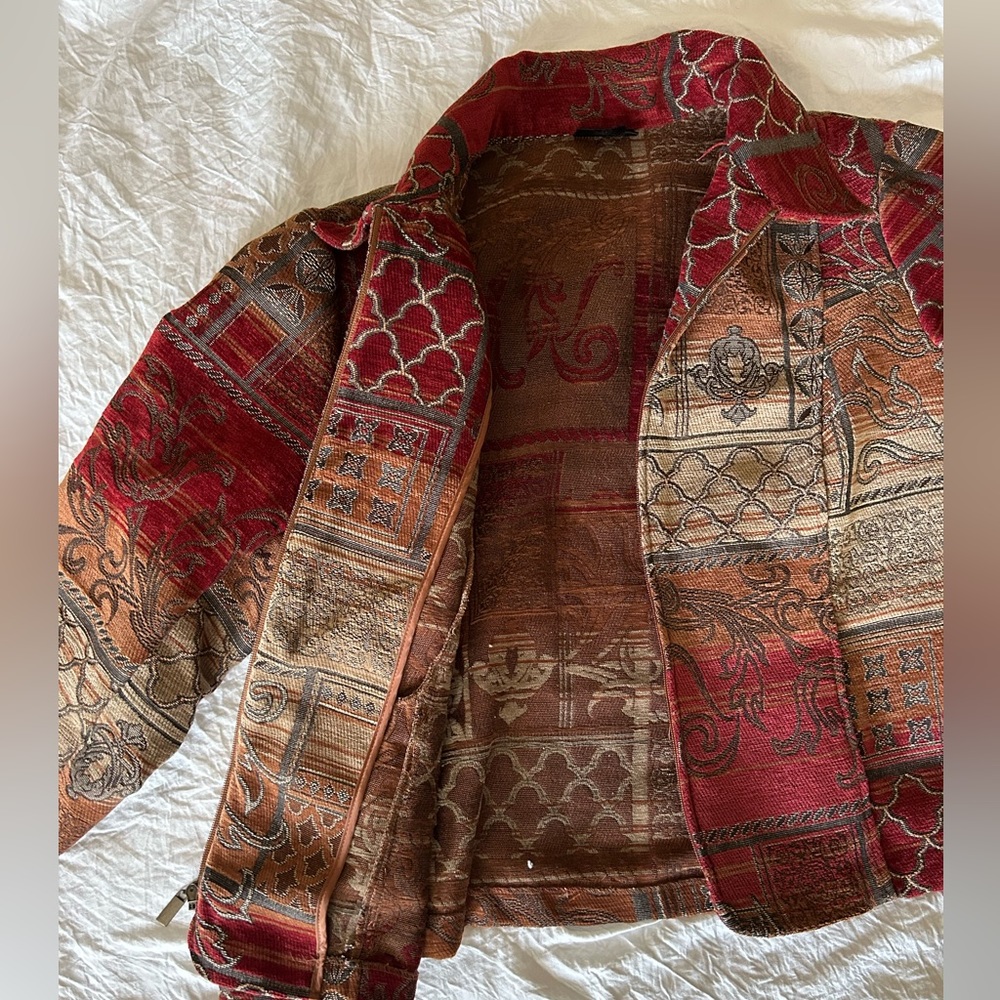 Beautiful Vintage Ladies Zip Up Jacket By Molly A… - image 3